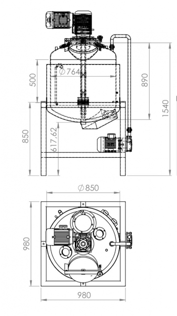 Vacuum Ketchup Mayonnaise Mixer